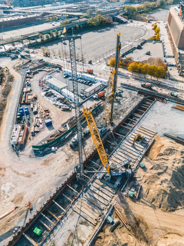 ECD NY installing deep foundations at Willets Point using fixed leads